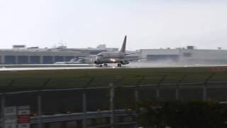 Air Inuit Boeing 737-2S2C C-GAIG takeoff at Montreal Airport 12-09-13