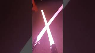 Graflex Double Blade Lightsaber Heavy Dueling 2 Metal Handle 9 LED Sound Fonts Smoth | talktime idea