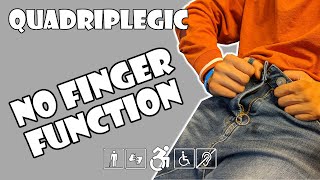 Buttoning Pants Without Finger Function - How To | Quadriplegic (C5,C6,C7)