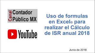 Tutorial: Cómo calcular el ISR de Salarios en Excel / Fórmula: buscarv - Contador Publico MX