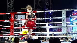 USA(RED) vs THAILAND(BLUE)U.S.A WON 👏💪Women's Division #muaythai