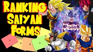 DRAGON BALL Saiyan Transformations Ranked BEST to WORST