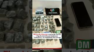 PM prende traficantes, mais de 2 kg de maconha com dupla que “trabalhava” na modalidade tele-entrega