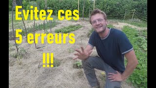 5 erreurs à éviter au potager