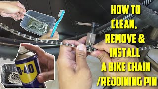 PAANO MAGLINIS MAGTANGAL AT MAGKABIT NG KADENA NG BIKE | SHIMANO CHAIN PIN