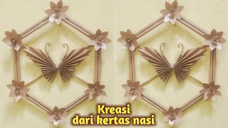 Cara membuat hiasan dinding dari kertas nasi