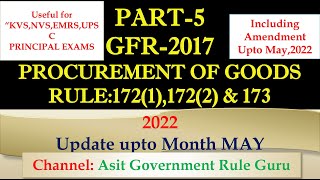 GFR-2017(PART-5) PROCUREMENT OF GOODS