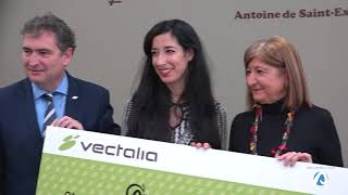 Vectalia hace entrega de un cheque solidario a Alinur