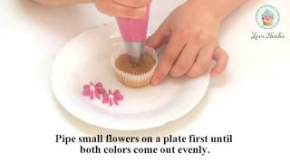 How to make Hydrangea cupcakes by Love2bake