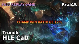 JUNGLE Trundle VS Kindred Replay S10 / 정글 트런들 VS 킨드레드 관전 시즌10 - 1/3/6 Patch 10.8 KR