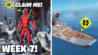 ”Visit Deadpool’s Yacht” LOCATION in Fortnite Deadpool Challenges Week 7!