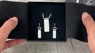 Bottlebee: Making a sterling silver necklace and earring set