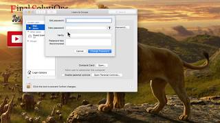 How to change User Password In Macintosh