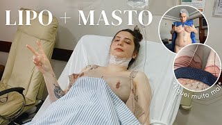 DIA DA MINHA CIRURGIA PLÁSTICA: FIZ LIPOESCULTURA E MASTOPEXIA SEM PRÓTESE