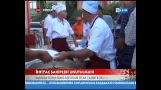 Soma'daki Aş evinde vatandaşlara iftar yemeği TRT HABER'de...