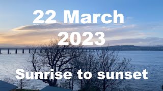 Sunrise to sunset on 22 March 2023 | 4K | Timelapse