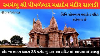 ||મિની સોમનાથ મંદિર||સાલડી પીપળેશ્વર મહાદેવ||38 કરોડ નું દાન એક જ ભક્ત દ્વારા||@prafulvlog