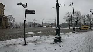 Vilnius: walk on snow