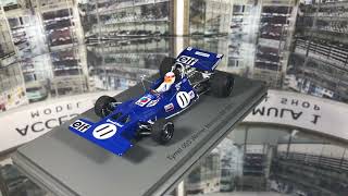 Spark 1/43 Jackie Stewart Tyrrell 003 Ford Blade Nose Winner Monaco Grand Prix 1971