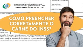 Como preencher corretamente o carnê do INSS?