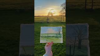 Painting a sunset like the Impressionists did 🎨