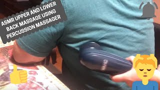 ASMR UPPER AND LOWER BACK MASSAGE USING PERCUSSION MASSAGER | ASMR with Analyn