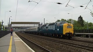 D9009 'Alycidon' passing Arlesey station with the 1Z11 Willington to Kings Cross.