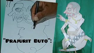 Cara Menggambar Wayang Prajurit Buto Perang Membuat Dan Sekaligus Mempragakanya