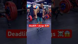 Deadlift + Shrugs😳😤🥵 #gym #motivation #funny #best