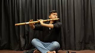 Flute Instrumental Alap Improvisation.. 🎼💜 D natural Base bamboo flute.