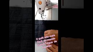 O quilt RETO mais fácil do mundo  🌎  com régua de papelão # diy #façavocêmesmo #comofazer #quilt