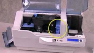 How to Load and Change the Ribbon on a 330i plastic card printer