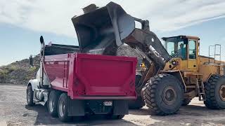 Huge Volvo Loader is strong enough to pick up my Dump Truck!