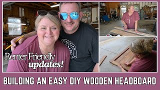 Building a SIMPLE and AFFORDABLE DIY wooden headboard