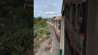 Ferrovia Circumetnea trenes antiguos siglo XX curva vista fuera ventana