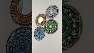 Simple Dot Mandala Painting on Mdf Board/Easy for beginners...