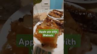 Who wants this new recipe apple pie with walnuts? #foodvlog  #easyrecipe