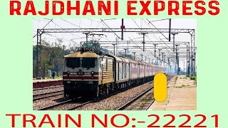 22221 Rajdhani Express | Mumbai to Delhi