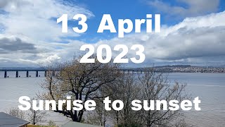 Sunrise to sunset on 13 April 2023 | 4K | Timelapse