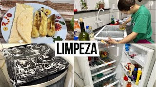 Limpeza da GELADEIRA e FOGÃO - Tudo limpinho #limpeza #limpezadacasa #donadecasa