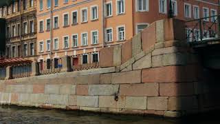 Russia St. Petersburg travel on the rivers architecture