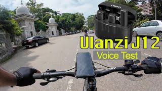 Ulanzi J12 Wireless Microphone voice test !!