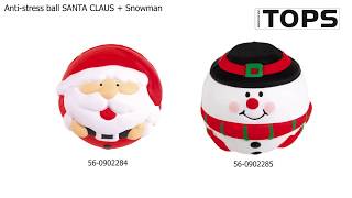 Anti-stress ball SANTA CLAUS + SNOWMAN