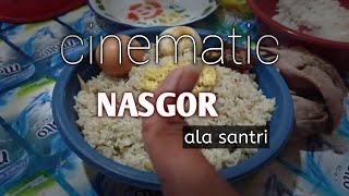 CARA MEMBUAT NASGOR ALA SANTRI 1 mnt siap saji (cinematic)/ KW project