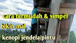 cara bikin mal kenopi jendela/pintu