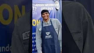 Russell Westbrook gives back in South LA. #russellwestbrook #nba #seasonofgiving #payitforward