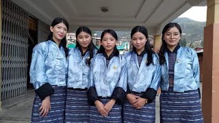 Druk Puen Girls offering Choepa Luyang 2022 (Throema Tshokbum)