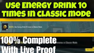 Use Energy Drink 10 Times in classic mode | 100% complete with live proof