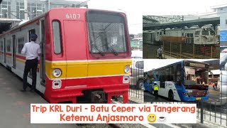 Bertemu Kereta Anjasmoro - Trip Report KRL Commuter Duri Tangerang Naik Tokyo Metro 6000