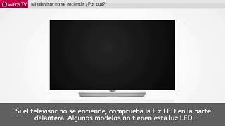 Soporte LG España - Televisor con pantalla negra no se enciende en SmartTV LG